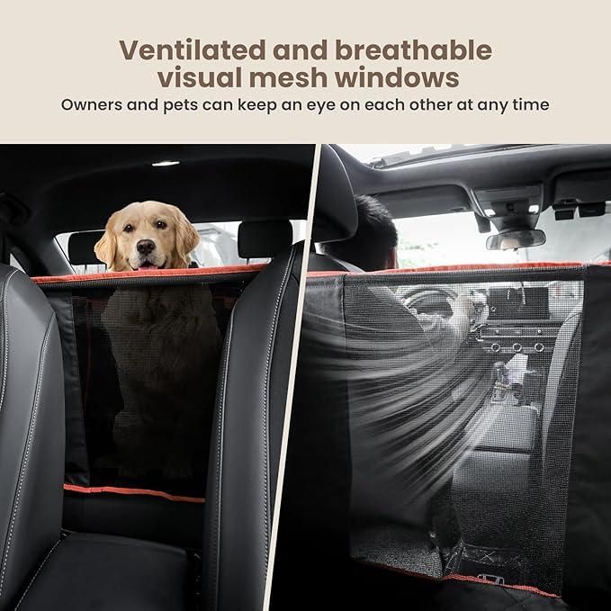 Dog Car Seat Cover, Scratchproof Waterproof Collapsible Dog Car Seat Covers.