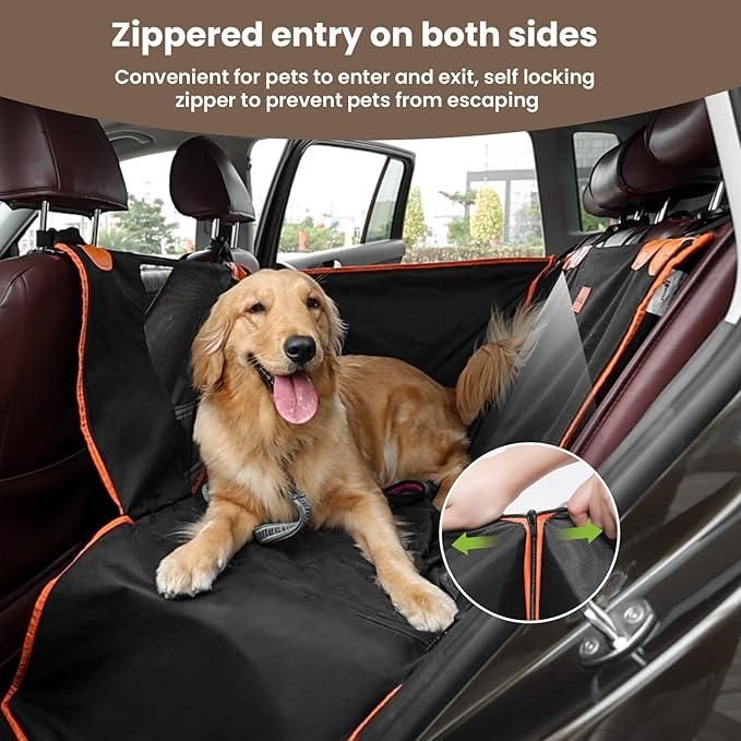 Dog Car Seat Cover, Scratchproof Waterproof Collapsible Dog Car Seat Covers.
